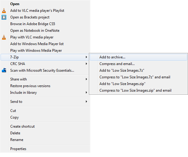 how to encrypt using 7zip