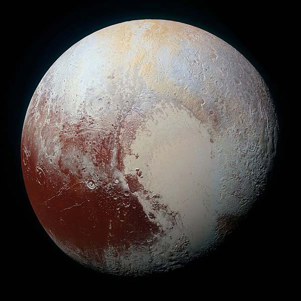 New Horizons Pluto Photo in color by NASA