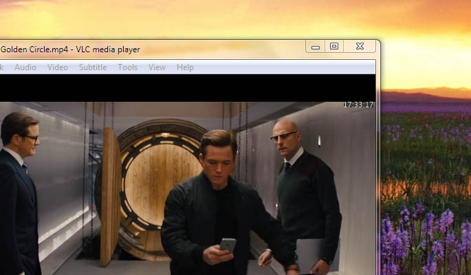 How to display System Time in VLC Player in Full screen mode