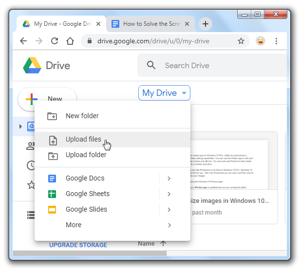 Google Drive Download as PDF