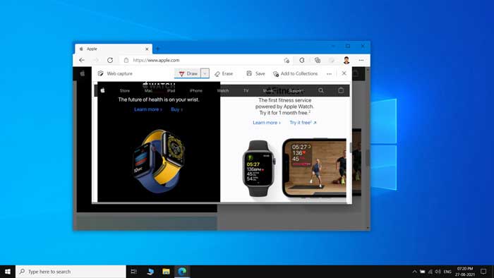How to Take Screenshot of Entire Web Page in Microsoft Edge